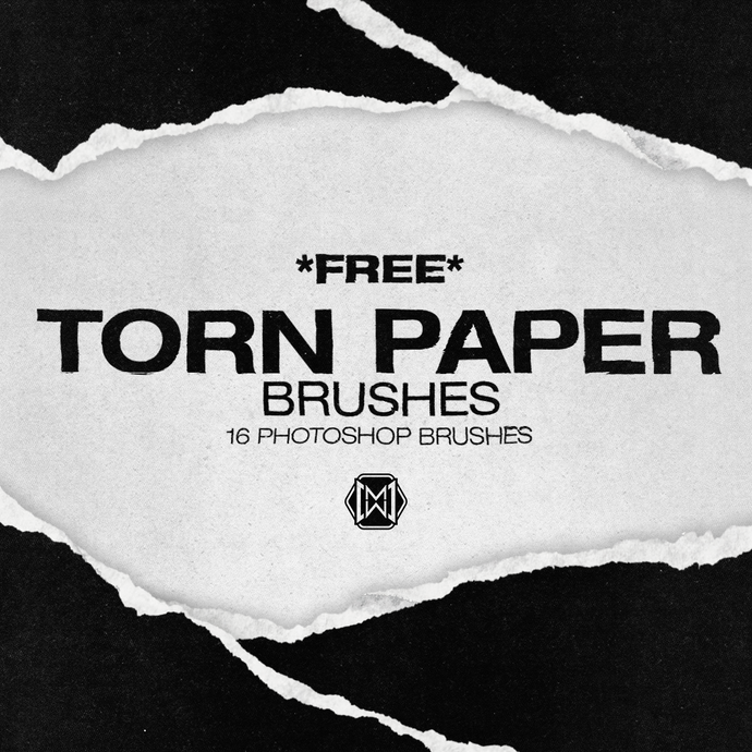 *FREE* Torn Paper Brushes Pack